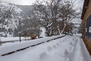 Fuerte nevada esta semana en Las Menas