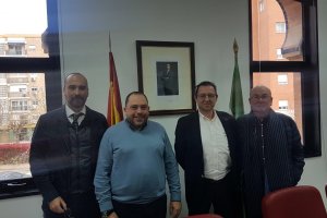 Reunión entre representantes de Asehor y Rafael Peral.