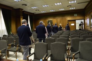 Los diputados socialistas abandonaron el Pleno de Diputación del jueves.
