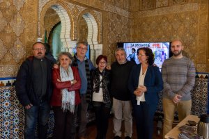 Representantes de los partidos, colectivos y administraciones implicadas.