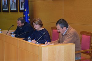 La alcaldesa,  en el Pleno municipal en el que se ha aprobado el Presupuesto.