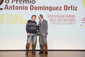 Premiados Eufrasio Rigaud y Daniel López en la gala.