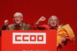 Marcelino Camacho junto a su mujer, Josefina Samper, en una imagen de CC.OO.