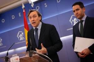 Rafael Hernando, en el Congreso.