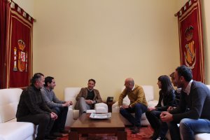 Reunión celebrada en el Ayuntamiento de Lorca.