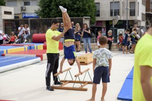 Actividad deportiva en La Rambla.