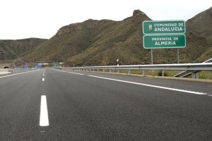 Imagen de la autopista de peaje de Vera-Cartagena.