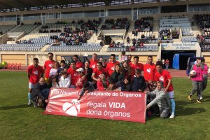 El partido fue dedicado al Día Nacional de Trasplante de Órganos.