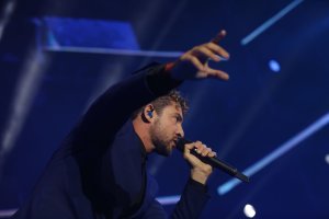 Bisbal, durante su actuación el pasado 2 de junio en el Recinto de Conciertos del Ferial, en Almería.