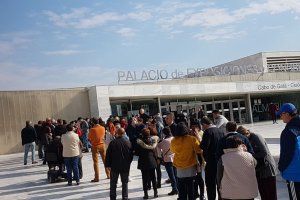 Las colas fueron habituales durante el fin de semana.