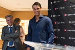 Rafa Nadal, en la sede de Cosentino en Manhattan.