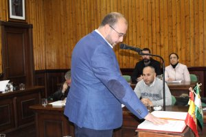 José Manuel Viseras tomando posesión ayer.