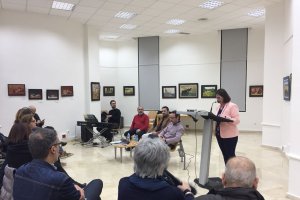 ‘Inéditos’, recital con motivo del Día de la Poesía que acogió ayer la Villaespesa.