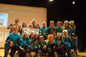 El equipo The Paws de Vera, semifinalista en robótica este año.