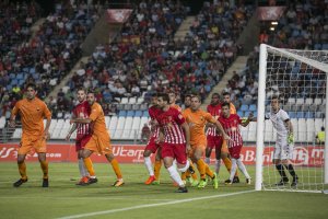 Imagen del partido Almería-Reus.