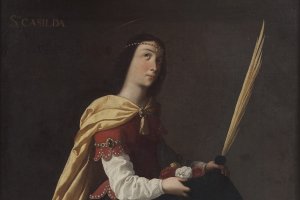 Detalle de la obra de Zurbarán que se expone desde este sábado en Olula del Río.