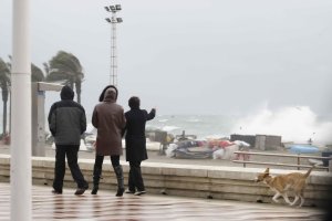 Temporal en toda la provincia y también en el mar