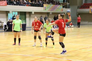 Una jugada del partido.