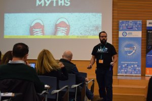 Miguel Ángel Florido durante su exposición en el ‘Almería Digital Day’.