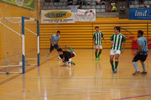 Imagen de un partido liguero celebrado en el pabellón de El Ejido.