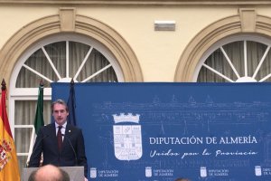Íñigo de la Serna durante su intervención en la Diputación Provincial