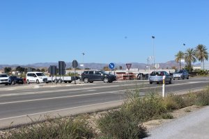Cruce en la salida de Vera hacia Cuevas del Almanzora