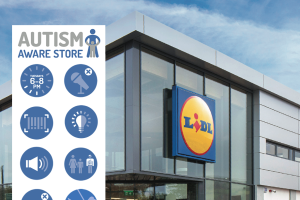 Imagen de la campaña Autism Aware en las tiendas Lidl en Irlanda.