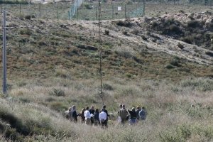 Visita de norteamericanos en 2011 para evaluar la zona contaminada de Palomares