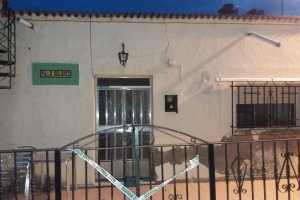 Vivienda en la que ocurrieron los hechos en la noche del pasado viernes.