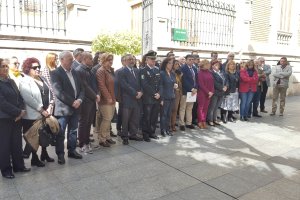Representantes institucionales, ante la delegación del Gobierno de la Junta este lunes