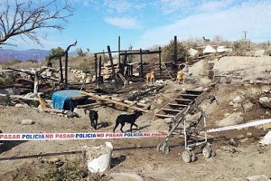 Chabola calcinada el sábado
