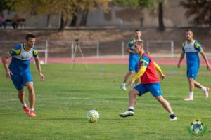 Collantes en la sesión de entrenamiento.