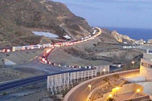 Atascos del pasado viernes en la A7.