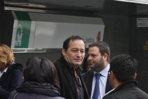 El ex alcalde de Zurgena junto al ex concejal de Urbanismo, durante la primera sesión del juicio por el Caso Costurero.