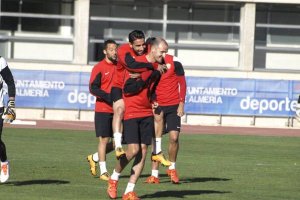 Buen ambiente en el entrenamiento.