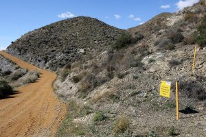 Terrenos afectados por las bombas en Palomares.