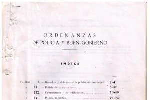 Portada de la actual ordenanza, vigente desde 1987.