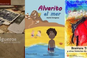 Portadas de las tres obras que distribuirá en abril Diputación.