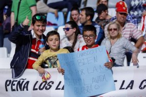 Un pequeño aficionado.