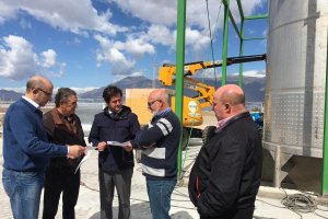 El alcalde, Francisco Góngora, visitando las futuras instalaciones