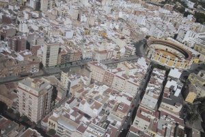Vista aérea de la zona de Plaza de Toros donde irán las 29 VPO.