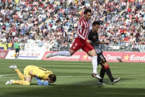 Ximo Navarro en el Almería-Mallorca.