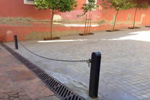 Cadena en la plaza Jesús Cautivo de Medinaceli en la capital. 
