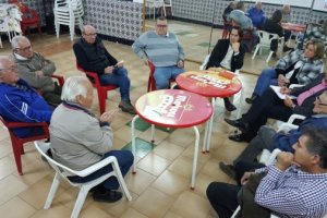 Reunión de los representantes de los feriantes y de Ciudadanos