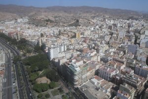 Imagen aérea de la ciudad de Almería