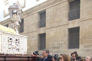 Baltasar Gálvez del Águila junto a su hija Carmen.