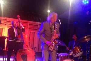 Gary Bartz al saxo y Francisco Mela, en Clasijazz. 