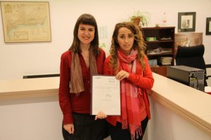 Lucía Ayala y Mercedes Barranco, de Podemos.