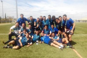 Los chicos de la UAL de fútbol.