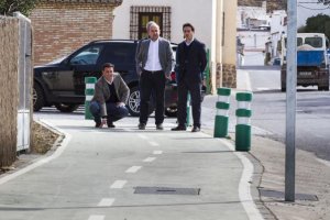 Responsables de Diputación en una de sus visitas a la provincia de Almería.